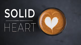 LATTE ART  How to pour a heart [upl. by Reimer]