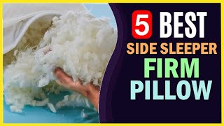 🔥 Best Firm Pillow for Side Sleepers in 2021 ☑️ TOP 5 ☑️ [upl. by Lamek]