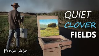 Painting a Beautiful Countryside En Plein Air  Easy Landscape Oil Painting [upl. by Leon]