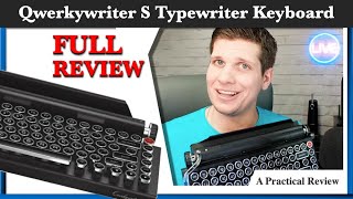 Qwerkywriter S Typewriter Keyboard Full Review GREAT FOR WRITERS [upl. by Colline380]