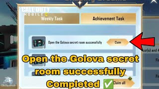 Open the Golova secret room successfully Cod Mobile 2024 [upl. by Einatirb]