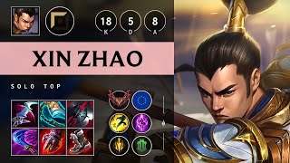 Xin Zhao Top vs Gnar Unstoppable  EUW Grandmaster Patch 1419 [upl. by Annala723]