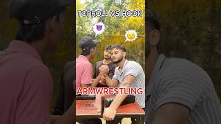 ARMWRESTLING TOPROLL VS HOOK ⚡️😳armwrestling tfitvlog armworkout panja shorts [upl. by Philina950]