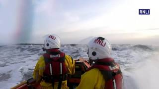 Porthcawl RNLI D Class Lifeboat training in surf at Rest Bay Porthcawl [upl. by Gambrill]