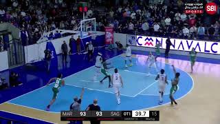 Lebanese Basketball Championship 20232024  CHAMPVILLE VS SAGESSE [upl. by Nelleyram]