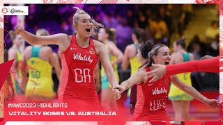 Vitality Roses vs Australia  Netball World Cup 2023 Highlights [upl. by Reyam]