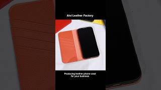 Pebble leather wallet flip case for iPhone 16 plus  customizable for your brand [upl. by Laktasic]