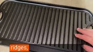 Honest review Lodge Cast Iron Reversible Grill Griddle [upl. by Adnowat]