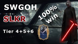 SWGOH  SLKR  Tier 46  Easy Guide 100 win  deutsch  Beschreibung bitte lesen ⤵️⤵️⤵️ [upl. by Galina680]