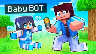 Unboxing Our Baby APH BOT in Minecraft [upl. by Airret]