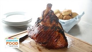 ApricotBourbon Glazed Ham  Everyday Food with Sarah Carey [upl. by Drofdarb]