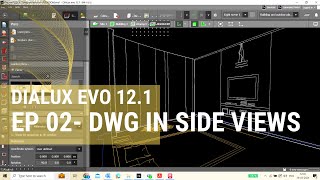 Dialux Evo 121 New Feature EP 02 Aligning Elevation DWG in Side View [upl. by Miah]