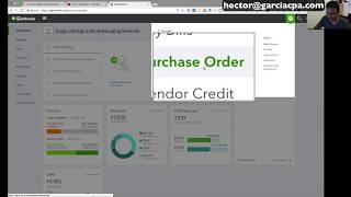 QuickBooks Online Tutorial Purchase Orders and Partial Receiving [upl. by Nanyk]