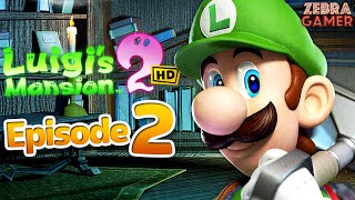 Luigis Mansion 2 HD Gameplay Walkthrough Part 2  A2 Gear Up Gloomy Manor [upl. by Teryl]