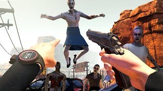 My FAVORITE VIRTUAL REALITY Zombie Apocalypse Game Arizona Sunshine Funny Moments [upl. by Aracahs812]