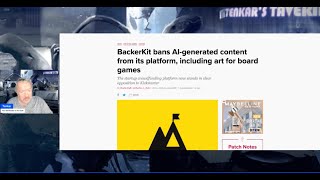 BackerKit Bans AIgenerated Content from its Platform Meanwhile KS Allows It [upl. by Tijnar]