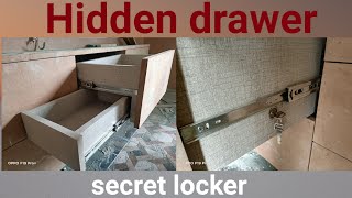 hidden drawer in wardrobe  secret locker secret drawer in table [upl. by Adok]