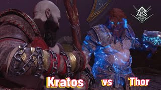 God of War Ragnarök  Final Fight with Thor vs Kratos before Thor killed by Odin [upl. by Bruni]