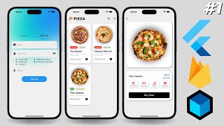 The Best Flutter Course in 3 Hours • Pizza App 1 [upl. by Steffin]