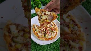 Pizza without yeast and without oven  Pizza recipe at home shorts pizza ytshorts [upl. by Hittel]