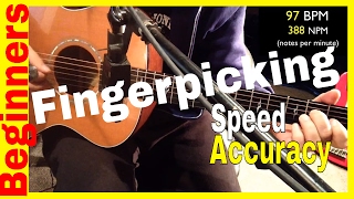 Fingerpicking Guitar ExercisesSpeed and Accuracy [upl. by Maiocco]