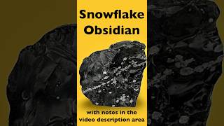 Igneous Snowflake Obsidian IDd [upl. by Fitting149]