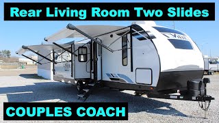 Rear Living Room DUAL Slide Out Travel Trailer  2022 Forest River Vibe 28RL  So Much Room [upl. by Lenora900]