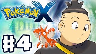 Pokemon X and Y  Gameplay Walkthrough Part 4  Tierno and Corphish Battle Nintendo 3DS [upl. by Irdua]