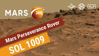 Mars 360 NASAs Mars Perseverance Rover  Sol 1009 360video 8K [upl. by Alocin889]