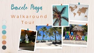 Barcelo Maya Palace Walking Tour 🌴 🏝️ [upl. by Aneehc]