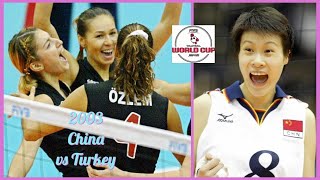 2003 🇨🇳 China vs Turkey 🇹🇷 🏐 Women Volleyball 🏐 FIVB World Cup [upl. by Yblocaj]