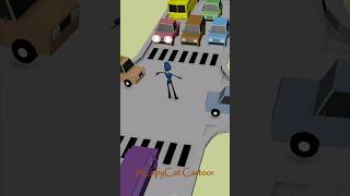 My first day as a traffic officer 🥴🥴shorts funnyvideo 3danimation [upl. by Hummel55]