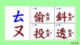 ㄅㄆㄇ 注音符號 拼音06  ㄊ的四聲拼音與發音練習Traditional Chinese Pinyin [upl. by Ydnec431]