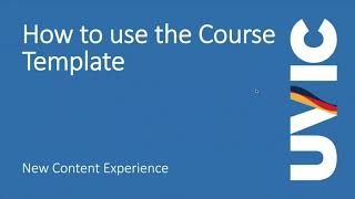 Brightspace  What is the Course Template [upl. by Hteboj545]