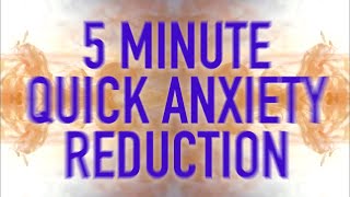 5 Minute Quick Anxiety Reduction  Guided Mindfulness Meditation [upl. by Erdna]