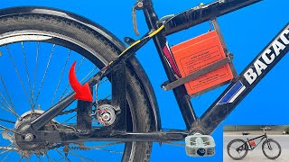 How to make an electric bike using a homemade motor Unique idea from a professional welder [upl. by Kyne]