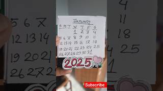 Calendar making 2025 [upl. by Geordie]