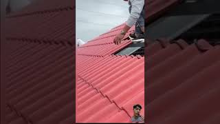 Construction rooftiles roofing automobile glasstile metalroofingtile roof tools satisfying [upl. by Rehttam517]