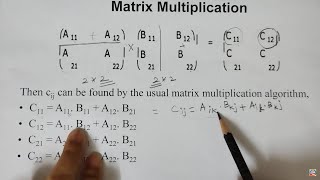 Strassens Matrix Multiplication  Algorithm  Time Complexity  Divide and Conquer Easy Learn DAA [upl. by Christa280]