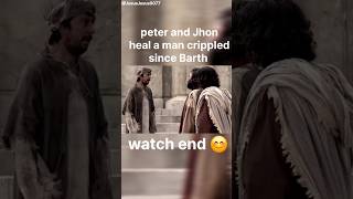 peter and Jhon heal a man crippled since Barth 🥰youtubeshorts shortvideo youtube shots views [upl. by Sungam]