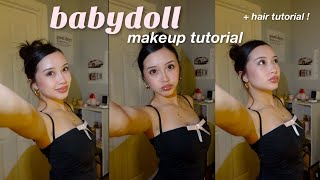 my quotBABYDOLLquot MAKEUPHAIR TUTORIAL🎀 [upl. by Damicke114]