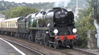 Torbay Express  34046  Bath Spa R  130714 [upl. by Ramuk]