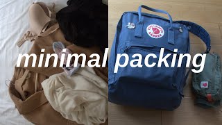 Minimalist one bag travel  Fjallraven Kanken 16L [upl. by Paz41]