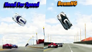 Movie Crash Scenes vs BeamNGDrive  SidebySide Comparison 1 [upl. by Hairas88]