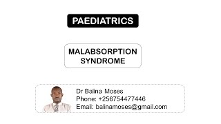 Malabsorption Syndrome [upl. by Aizatsana]