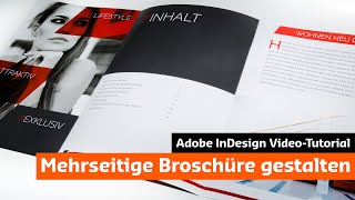 Eine moderne Broschüre mit InDesign gestalten Tutorial  Unboxing [upl. by Odradlig]