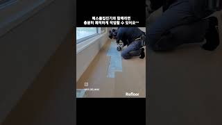 마루부분교체 쾌적하게 작업할 수 있어요 refloor 마루수리 floorrepair 그래도보양은필수 [upl. by Vittorio]