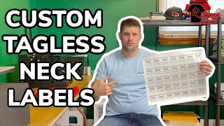 HOW TO MAKE CUSTOM NECK TAG LABELS FOR YOUR TSHIRT BRAND [upl. by Swayne495]