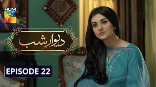 Deewar e Shab Episode 22 HUM TV Drama 9 November 2019 [upl. by Assylla]