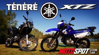 Prueba  Test Yamaha XTZ 250 vs Yamaha Tenere 250 [upl. by Eiblehs]